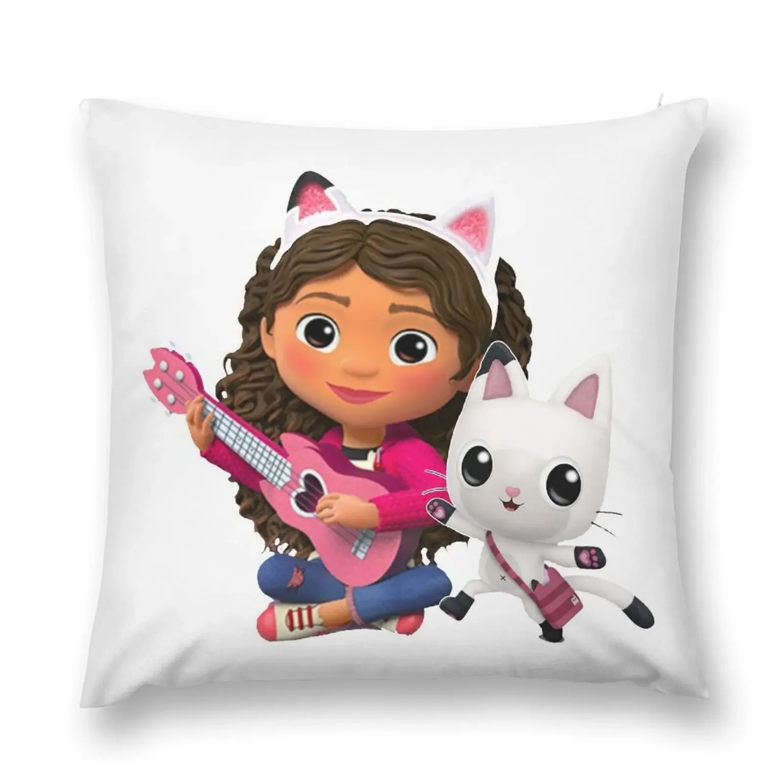 Gabby's Dollhouse Throw Pillow Pillow Cover pillows decor home pillow pillowcase