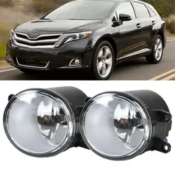 For 2009-2018 Toyota Venza Clear Replacement Fog Light Housing Assembly Pair