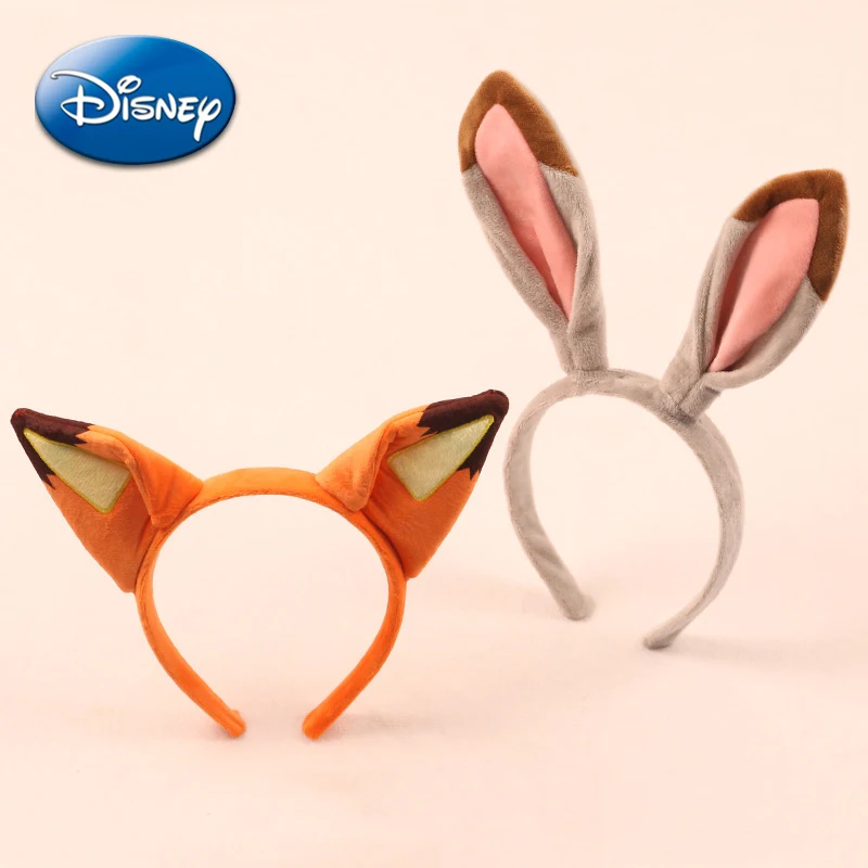 

Disney Zootopia Headband Judy Nick Cute Cartoon Fashion Wash Face Take Photos Headwear Soft Plush Hairband Girl Hair Accessories