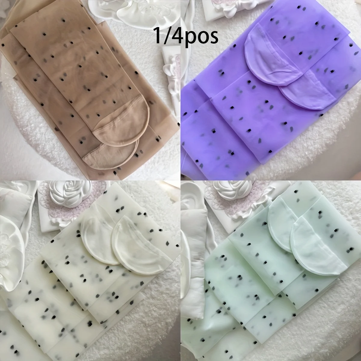 

1/4pos sexy polka dot high transparency pure desire not to fall off, jumpsuit stockings