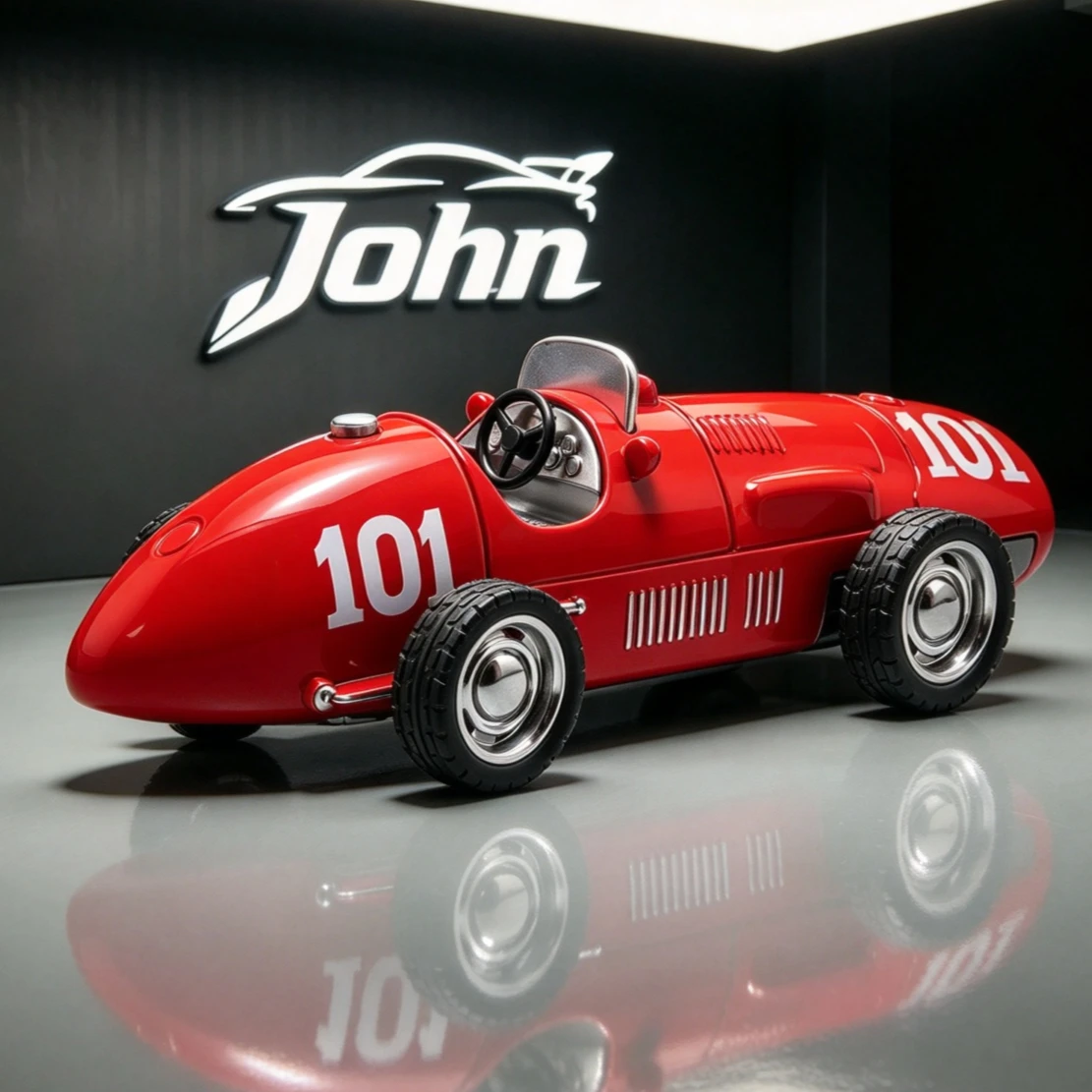 1/36 Retro F2 Racing Car Diecast Alloy Model, Pull Back Toy Car, Drop Resistant Mini Car Ornament, Collectible Gift for Boys
