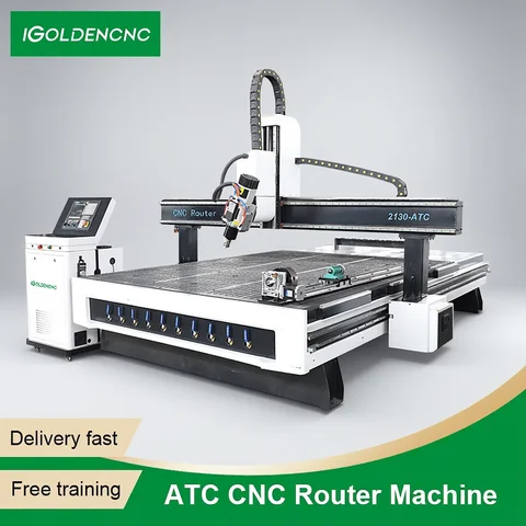 CNC Router Wood Machine 5 Axis CNC Wood Router Machine for MDF Plywood Solid Wood Furniture Cabinet Processing Automatic Tool Change System