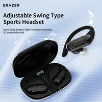 Lenovo QT60 Ear Hook Headphone Bluetooth 5.4 Adjustable Sports Earphones 30hours Long Battery Life HiFi Sound Quality Headphones