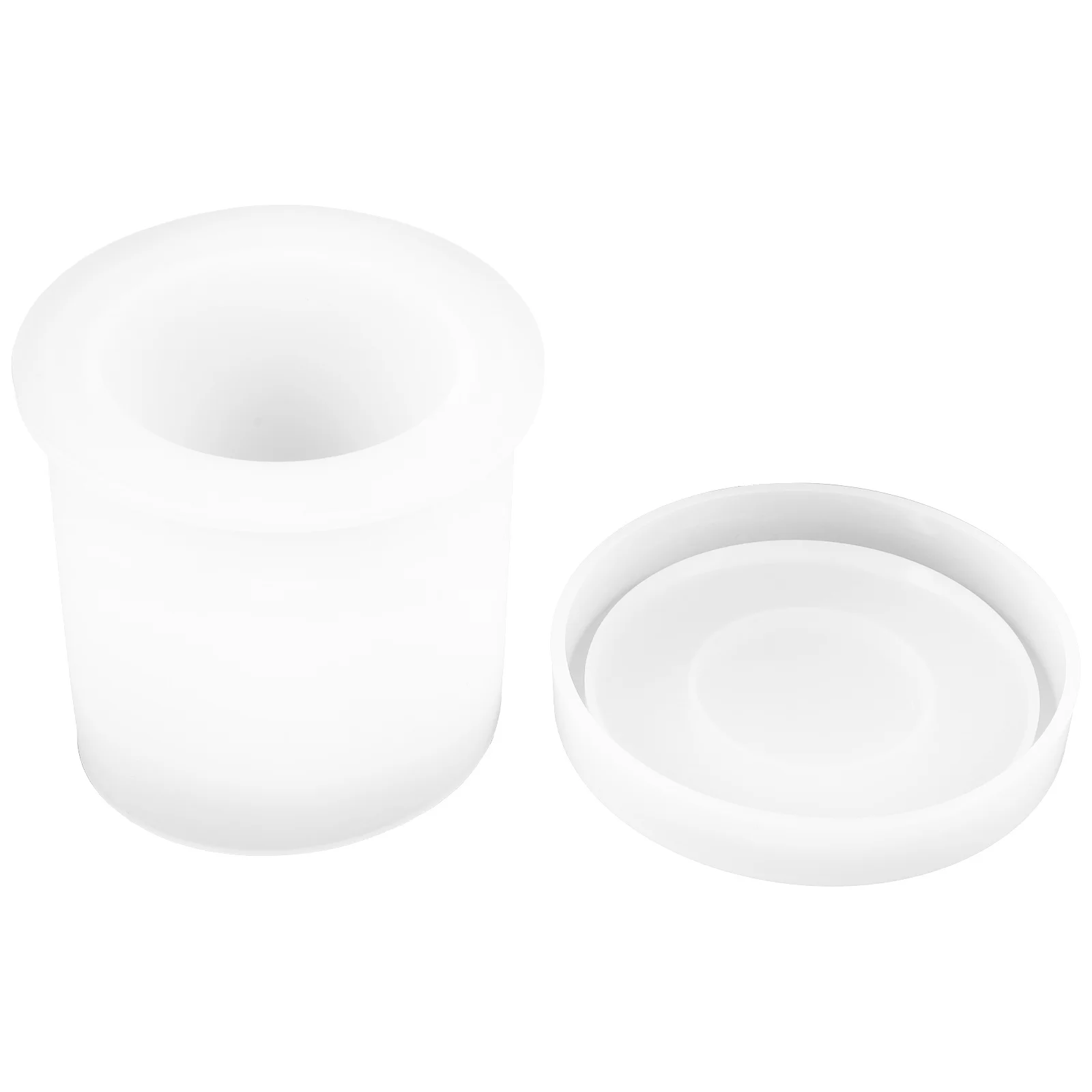 

1Set Silicone Round Flowerpot Mold Wear Resistant Planter and Saucer Mold for DIY Concrete Casting Epoxy Crafts