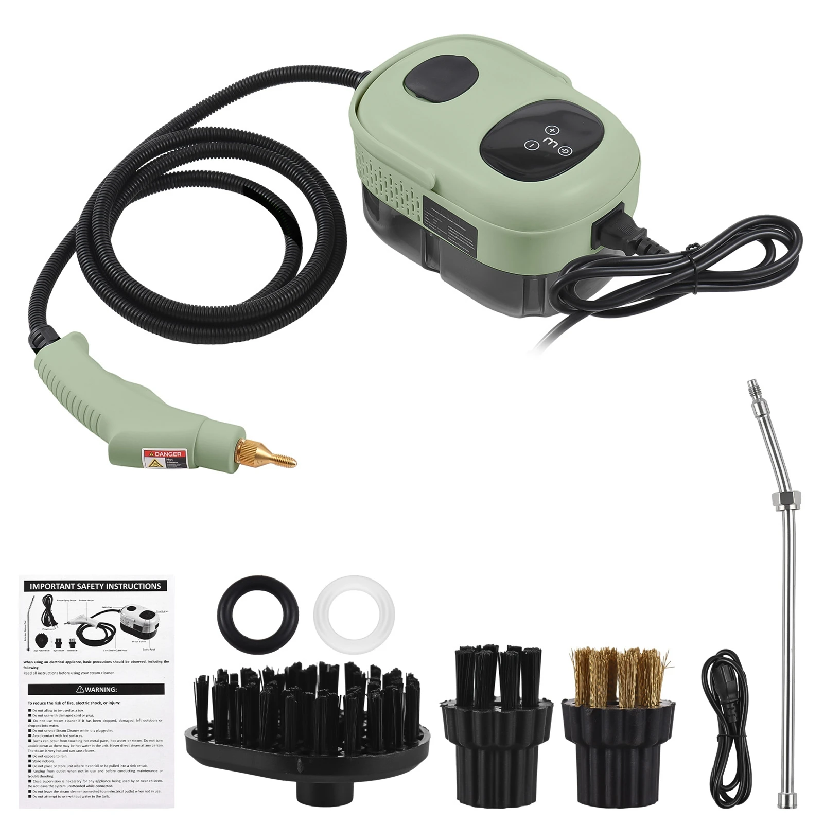 High Pressure Steam Cleaner High Temperature Pressurized Steam Cleaning Machine Portable Handheld Steam Cleaners Multifunctional