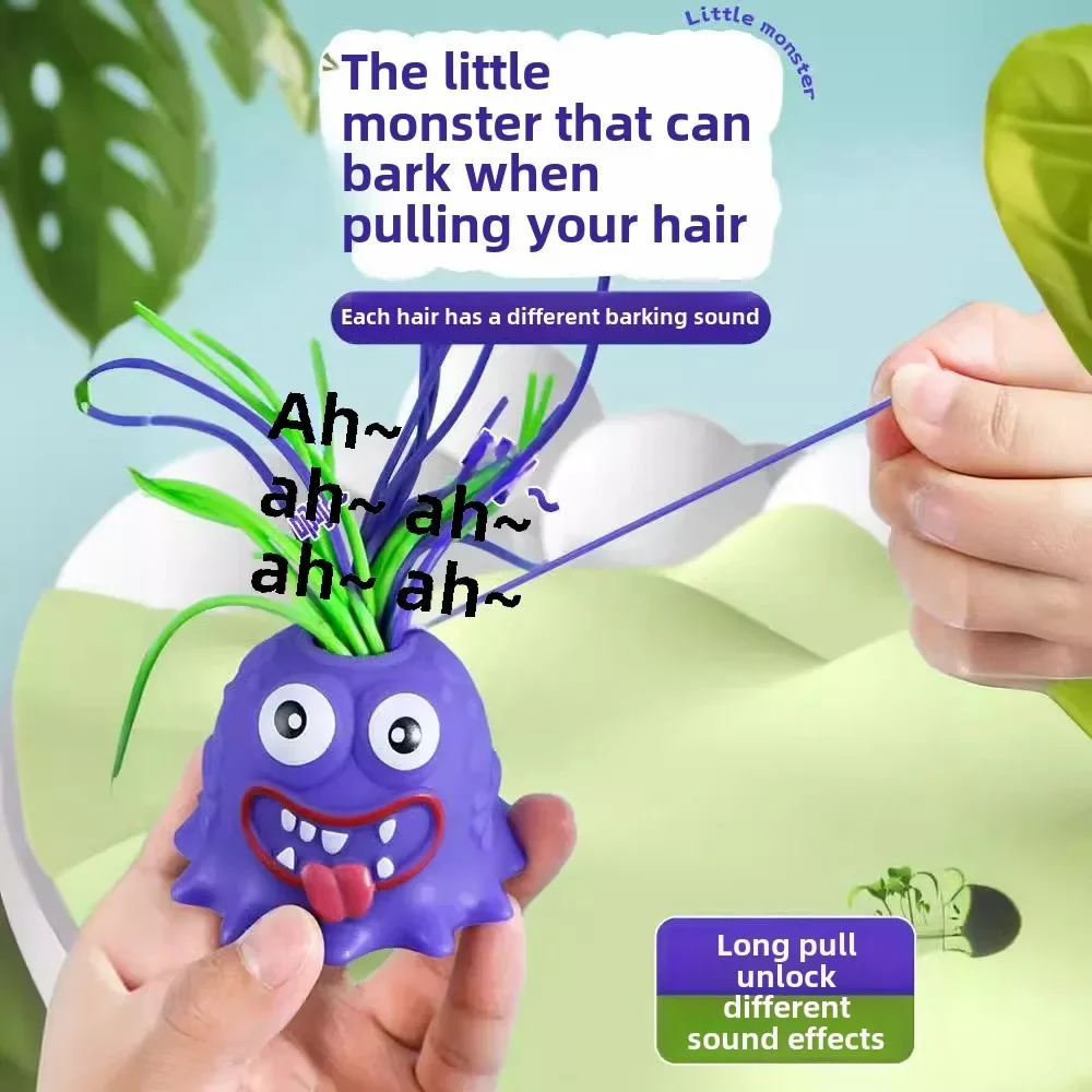 Hair Pulling Toys Pulling Hair Will Make The Little Monster Release Pressure Scream Vent