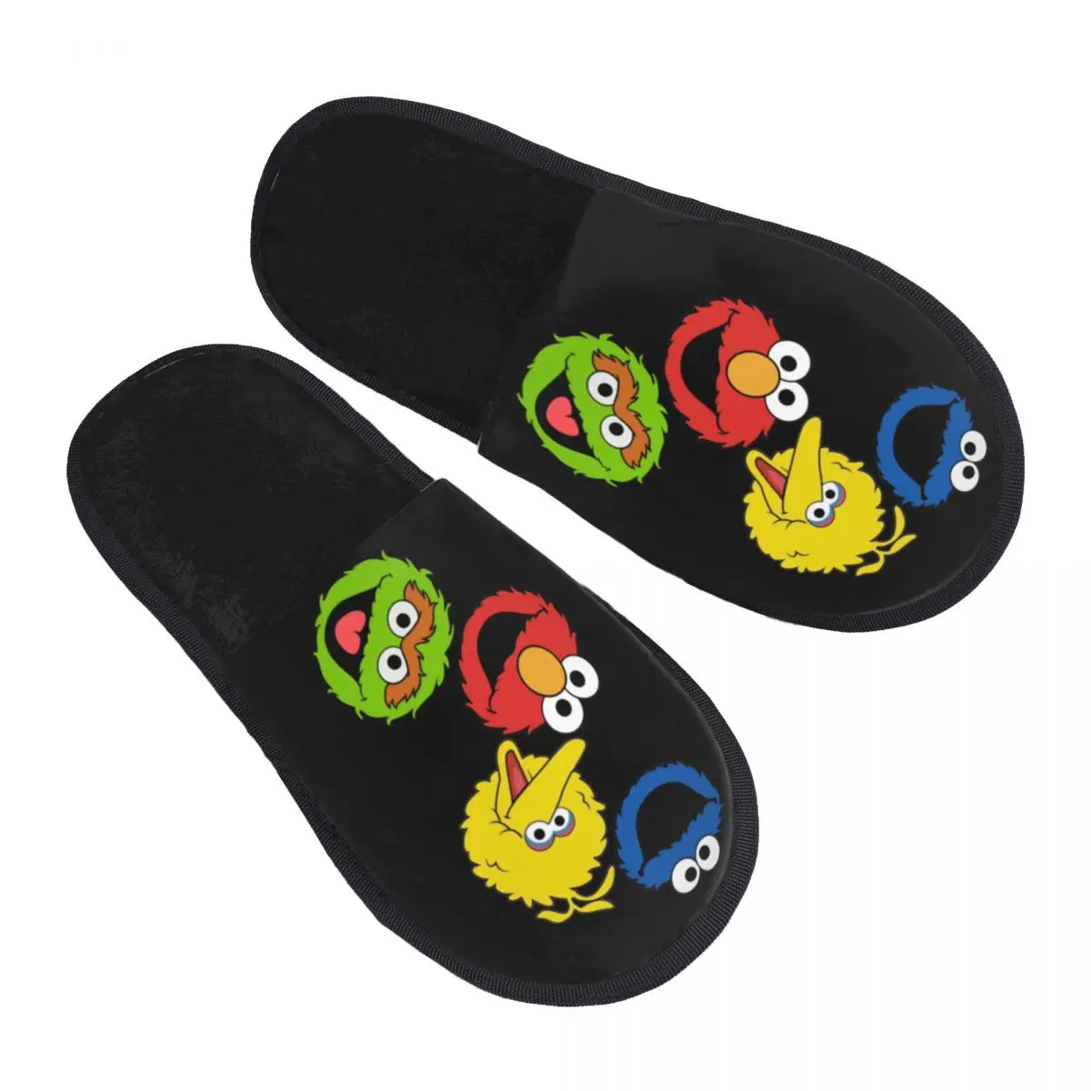 

Custom Print Women Cookie Monster Television Programs House Slippers Cozy Warm Memory Foam Fluffy Slipper Indoor Outdoor Shoes