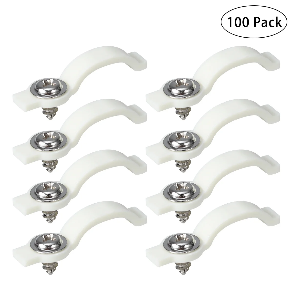 

100Pcs Bar Light Mounting Brackets Strip Light Fixing Clips One-Side Attachment Ultra Thin Design for Waterproof 10Mm Smd3528