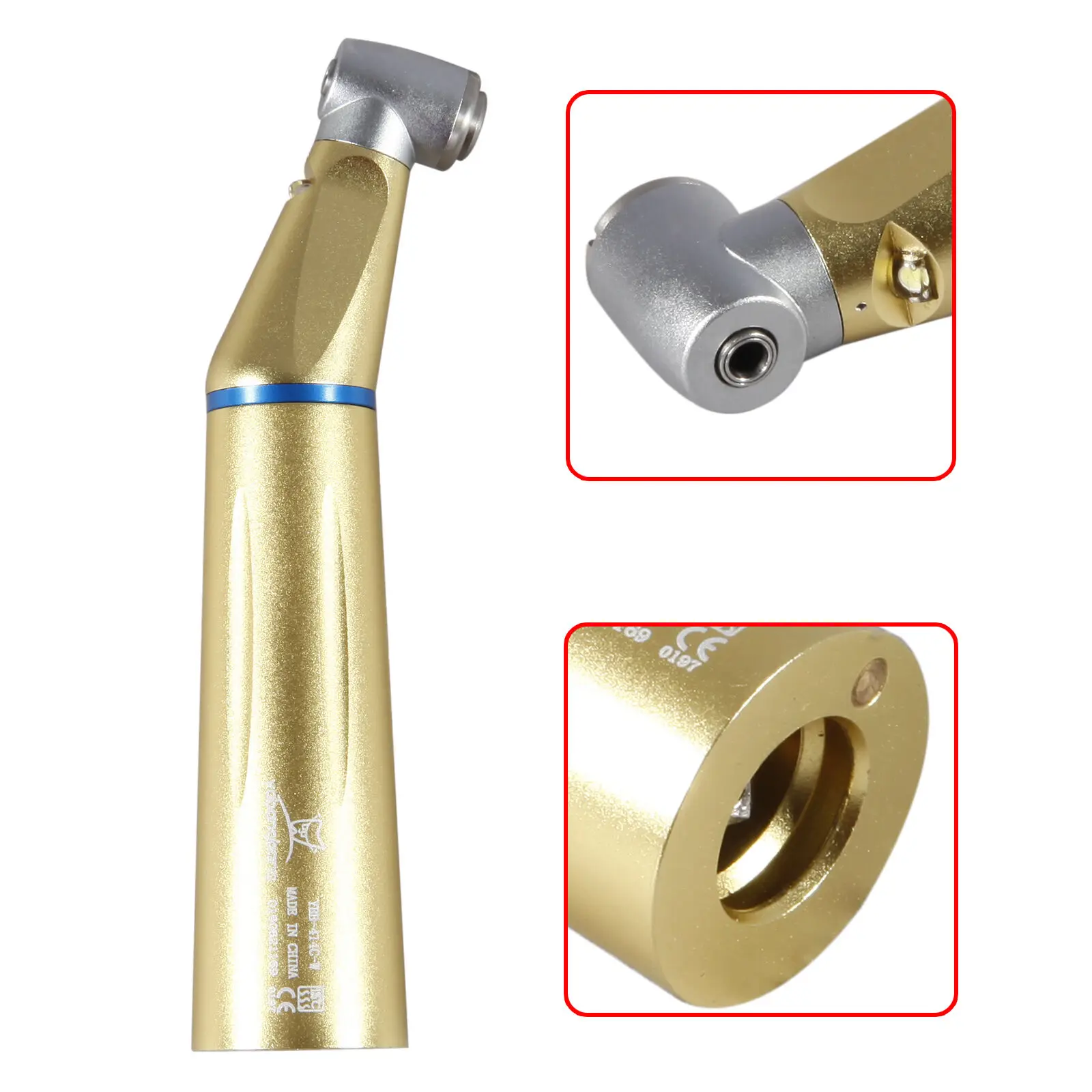 

Dental Contra angle Slow Low Speed Handpiece Fiber Optic LED Inner Water Spary fit NSK