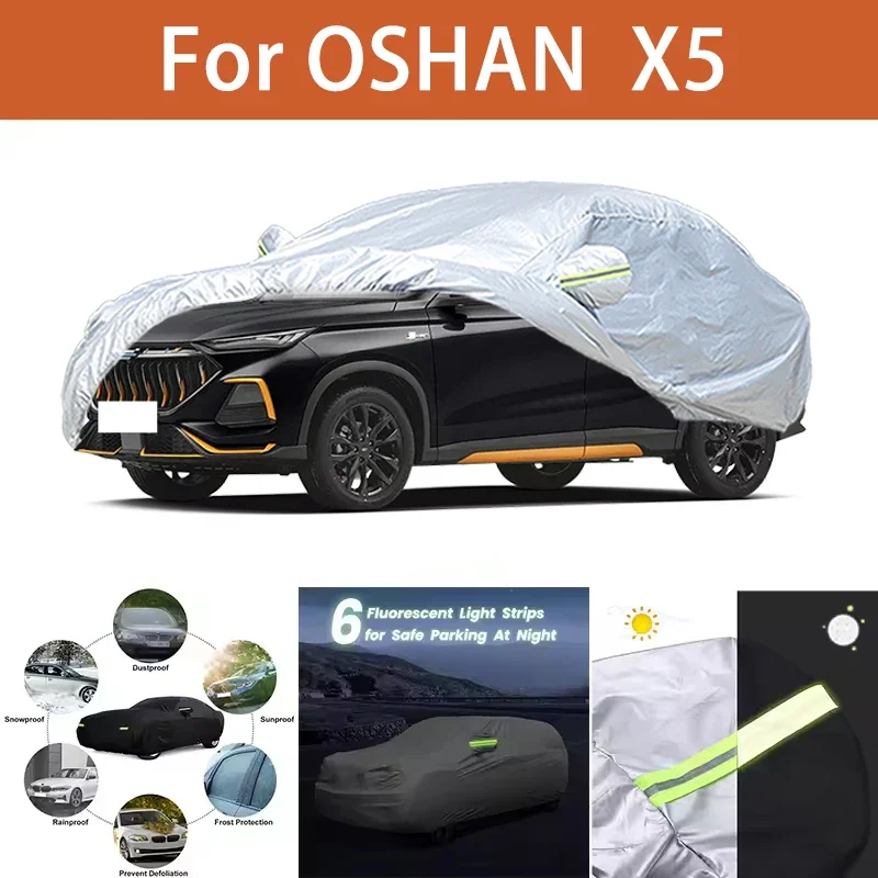 

For OSHAN X5 Car Cover Outdoor Protection Covers Snow Sunshade Waterproof Dustproof Exterior UV Car Accessories