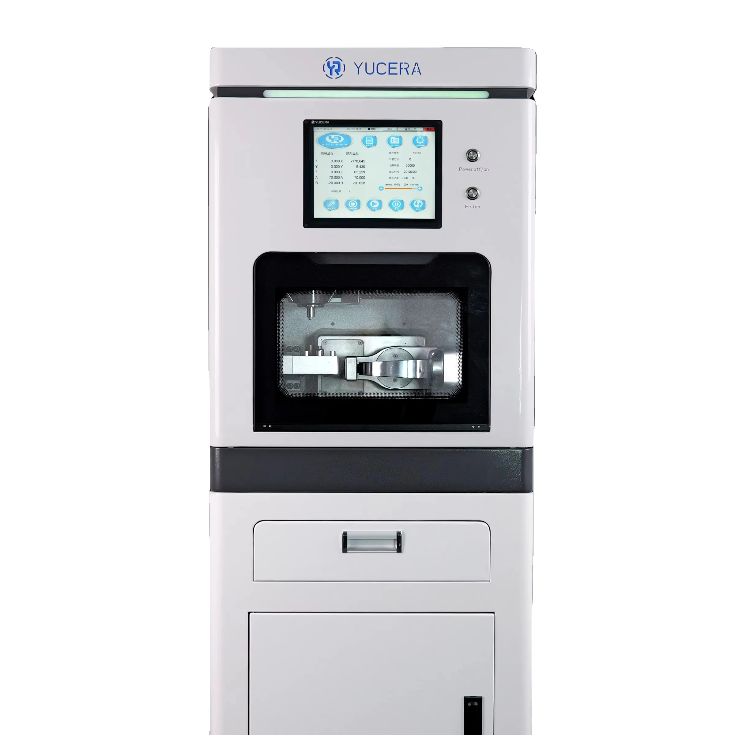 YUCERA Dental Titanium Alloy Milling Equipment YRC-8S Implant Grade CAD/CAM Dedicated