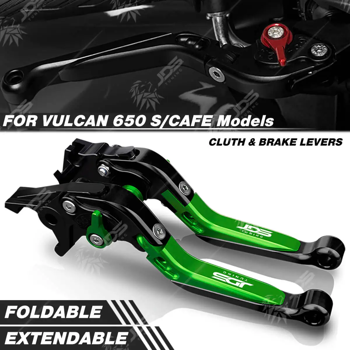 For Kawasaki VULCAN 650 S/CAFE/VN650/EN650 Clutch Lever Brake Lever Set Foldable Adjustable Handle Levers Motor Accessories Part