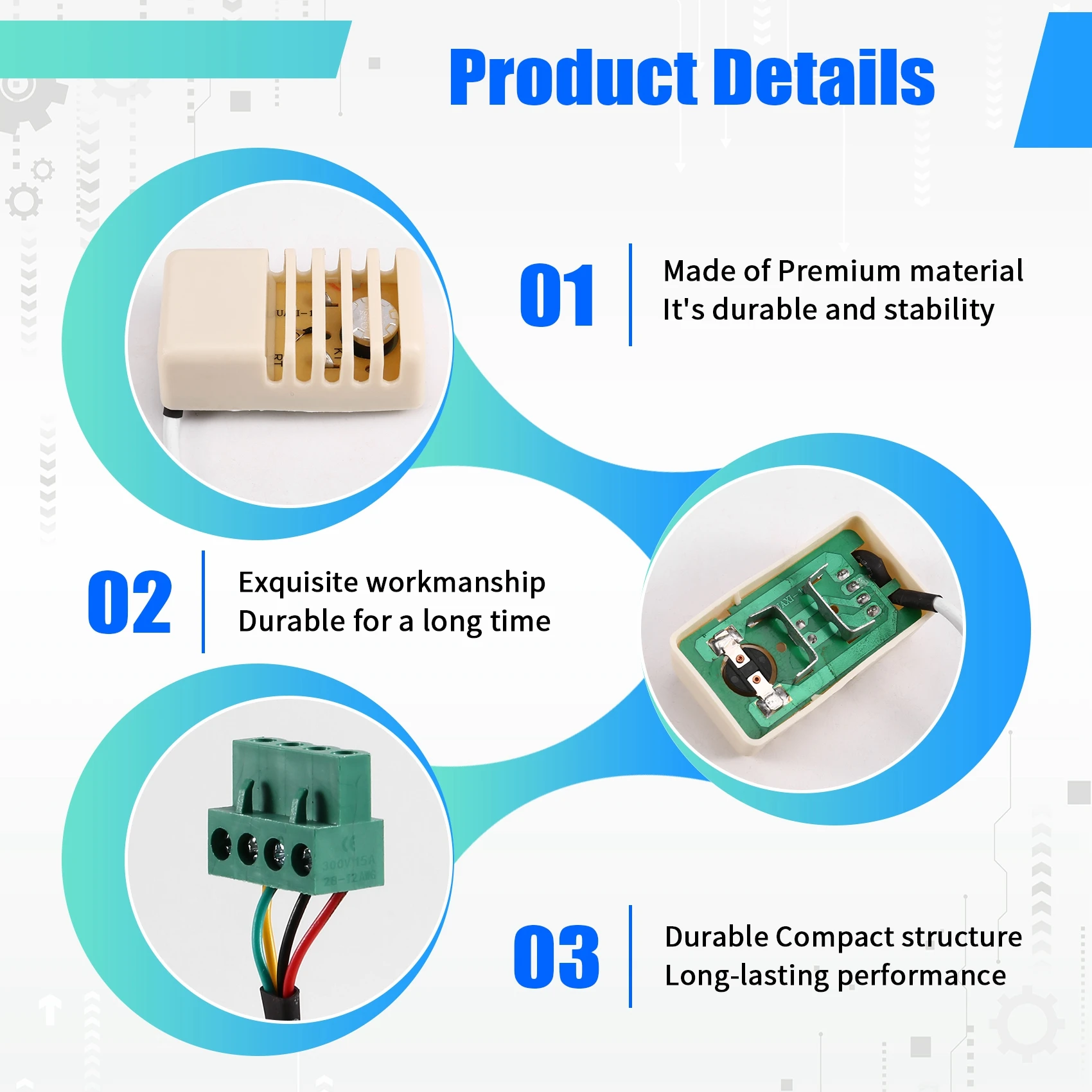 

2026 New Sauna Furnace External Control Probe Wire Temperature Control Probe Sauna Room External Control Sensor Probe
