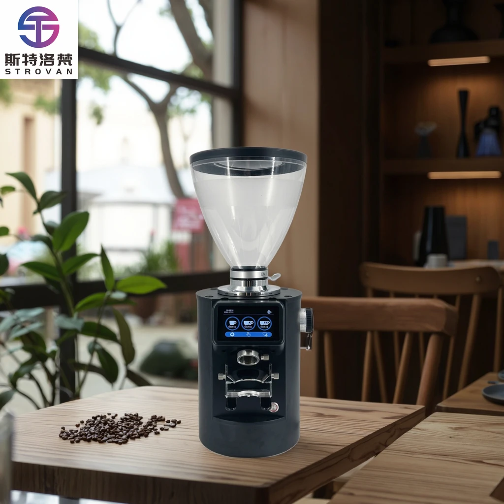 

Электрическая автоматическая кофемолка 90 мм со светодиодным дисплеем, измельчением весом и временем для использования в автомобиле для магазинов