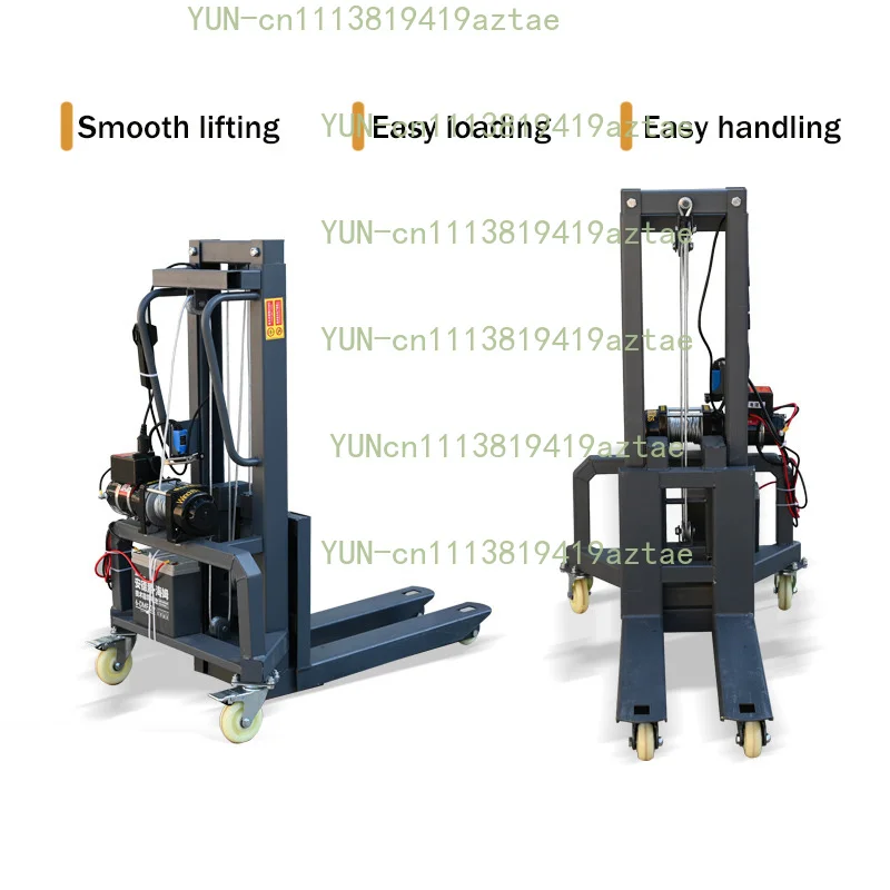 300 kg 500kg 1.2 m 1.6 m Sound System Loading Machine Remote Control Stacking Portable Mini Small Electric Lifting Forklift