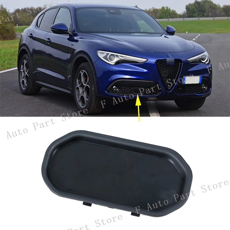 

Для Alfa Romeo Stelvio 200 280 2018 2019 2020 2021 2022 2023 Передний бампер Решетка Радар ACC Датчик Крышка Крышка