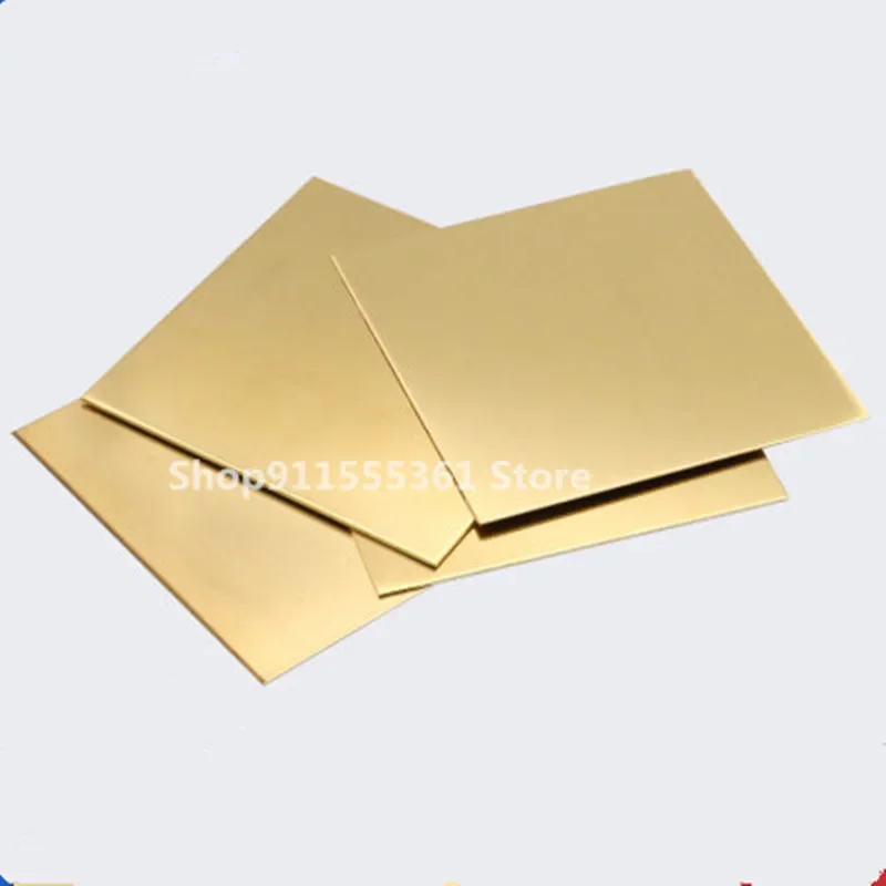 Shim Thick 0.5mm/0.8mm/1mm/2mm 100X100mm New Brass Metal Thin Sheet Foil Plate