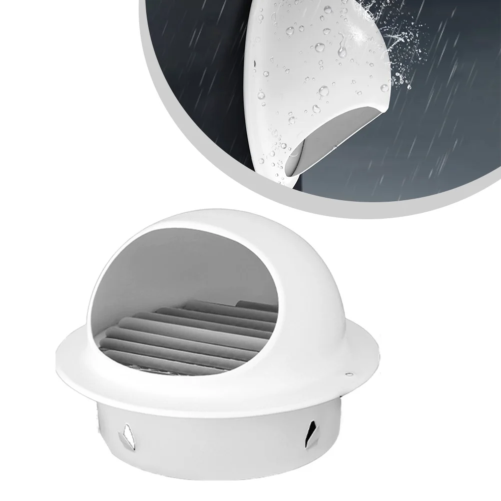 Cappa di scarico per griglia di ventilazione per parete esterna con sfiato rotondo in acciaio inossidabile per scarico condotto per prese d'aria da bagno, ventole di scarico, aria condizionata