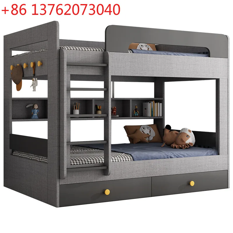 

Современные наборы лофт для мальчиков, детская мебель для спальни, деревянная МДФ, двухъярусная кровать для девочек и детей с ящиком для хранения, лестница