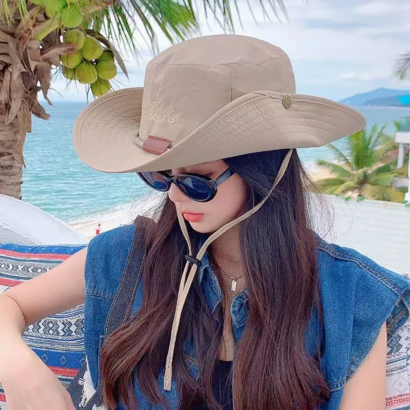 موضة جديدة الصيف قبعة بحافة الرجال النساء في الهواء الطلق الصيد التخييم التنزه القبعات تنفس المضادة للأشعة فوق البنفسجية يندبروف قبعة الشمس