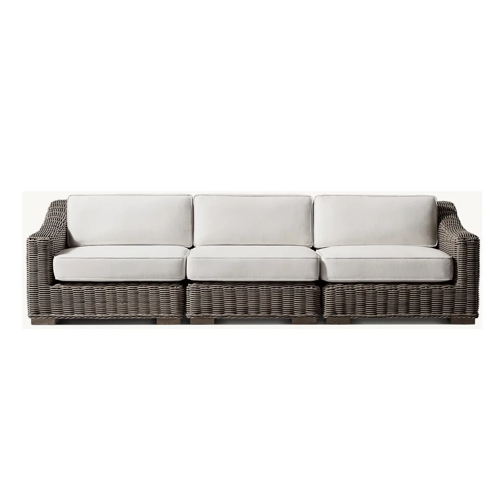 Garden Rattan Outdoor Furniture All-weather Handwoven Provence Modular Sofa