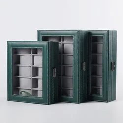 2023 Watch Box New PU Leather 6/10/12/20 Girds  Watch Case Storage Box Watch Holder Box Organizer Watch Display Box