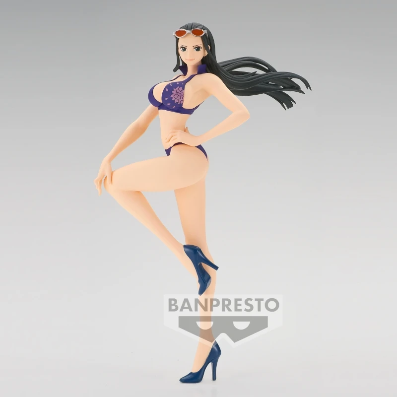 

Bandai Original 19Cm GRANDLINE GIRLS ON VACATION Nico Robin Action Figure ONE PIECE Anime Toys For Kids Gift Collectible Model