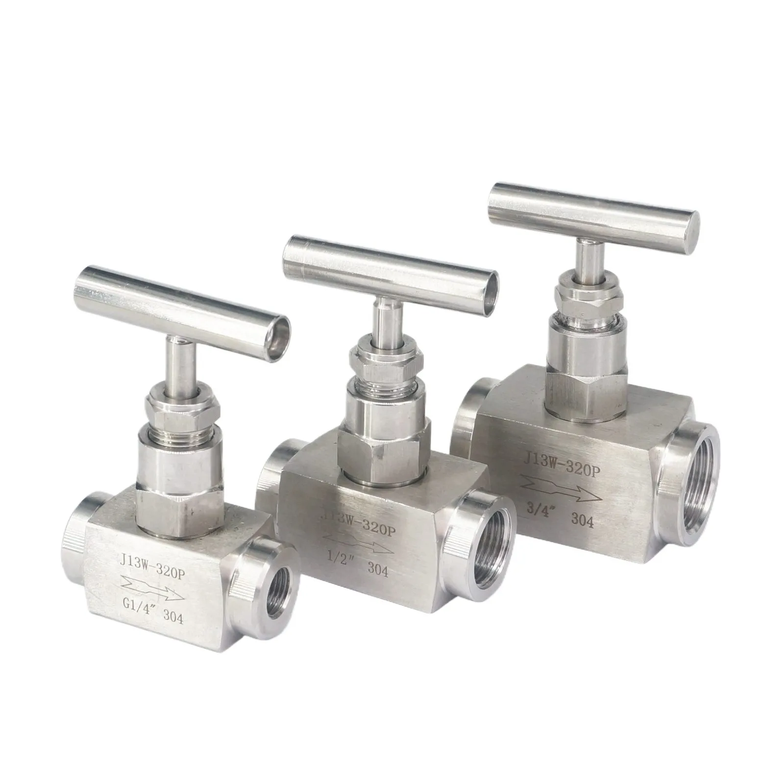 

High Pressure 320 Bar 1/8" 1/4" 3/8" 1/2" 3/4" 1" BSP Female 304 Stainless Steel Flow Control Shut Off Valve Fuel Oil Steam