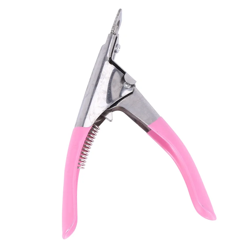 

A55X-2X Nail Clippers For Nails And False Acrylic Nails Easy To Use Pink.