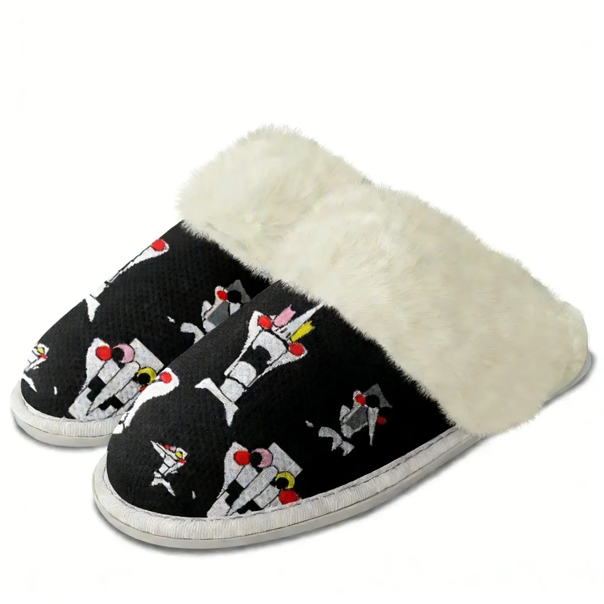 Deltarune Spamton Undertale Plush Slippers Keep Warm Shoes Mens Womens Home Cotton Bedroom Customized Lightweight Slipper