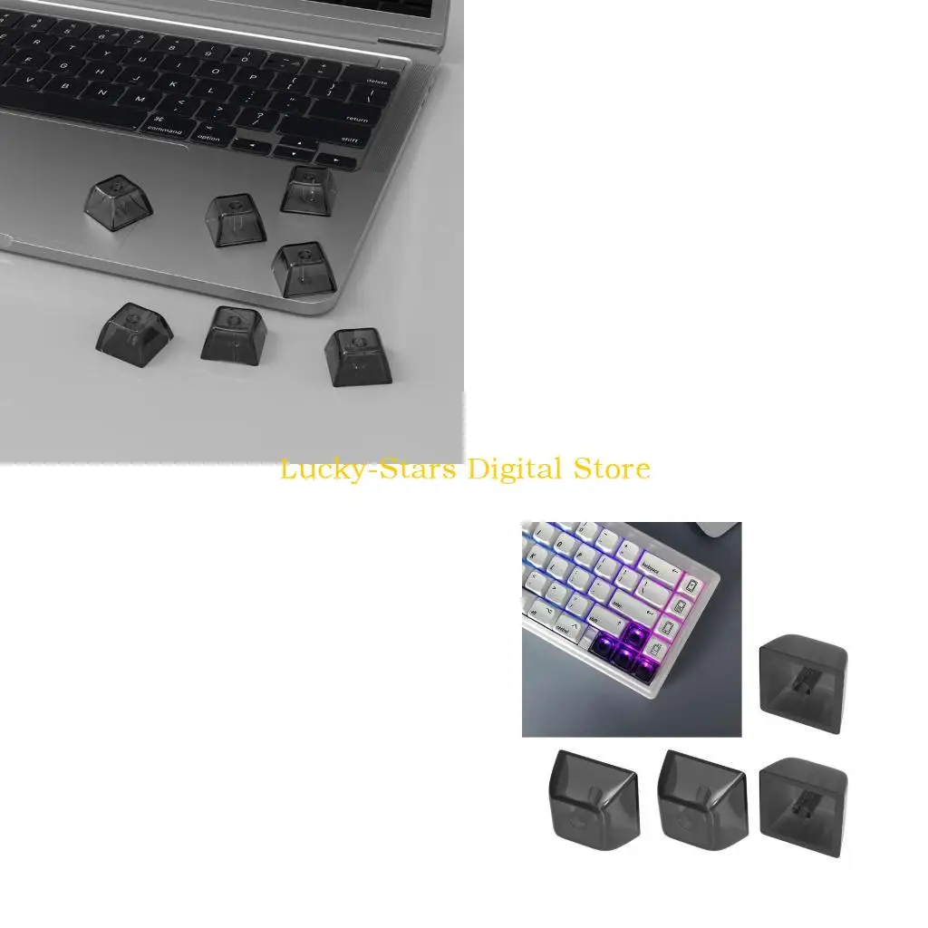 

T3EE прозрачные кристаллические механические клавиши клавиатуры, пустые колпачки для клавиш с подсветкой, профиль XDA для Cherry