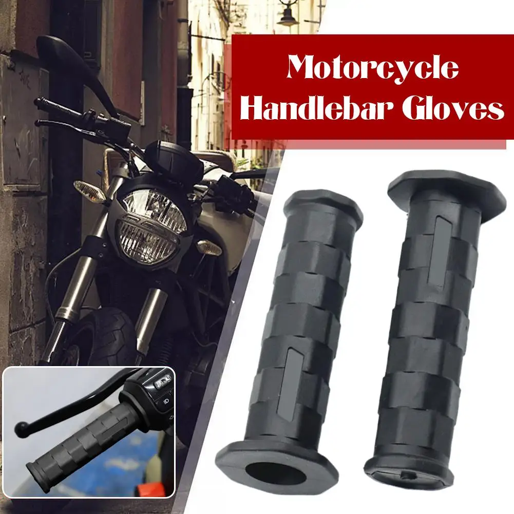 Motorcycle Retro Rubber Classic Motorbike Non-slip Handle Bar Unviersal Vintage Moto Handlebar For Cafe Racer Motorcycle Gr A3k2