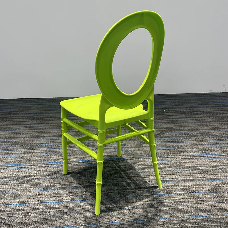 Sedentary Nordic bamboo chair castle chair wedding hotel banquet chair manufacturer wedding outdoor plastic stool thickened