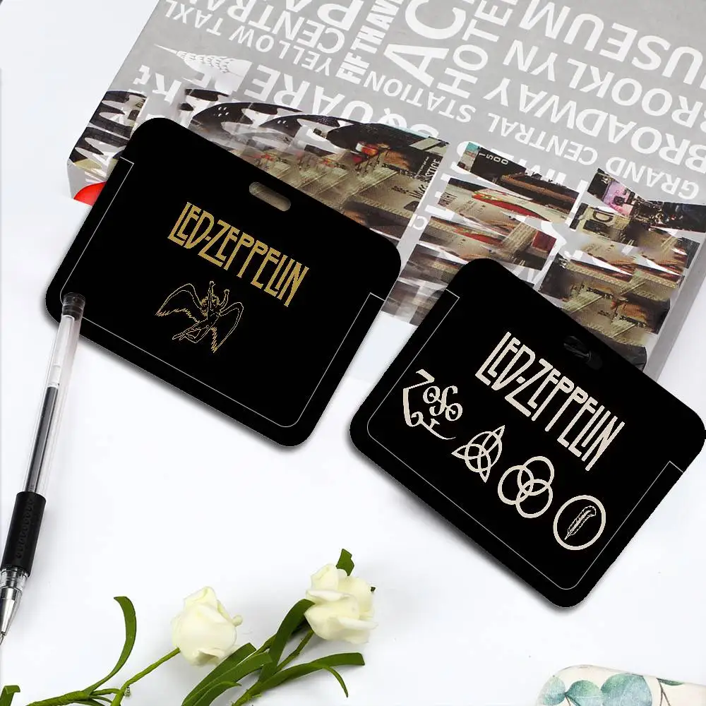 

Винтажный брелок-держатель для бейджей Led Zeppelin, новая мультяшная подвеска-держатель для ключей, шейный ремешок для женщин и студентов, для подарка