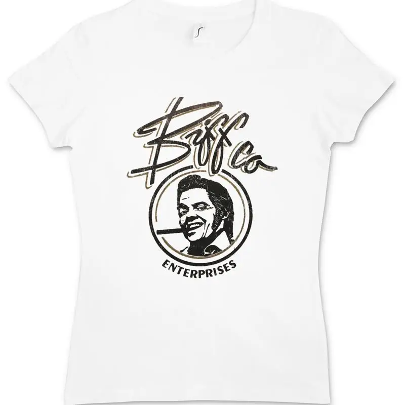 BIFFCO ENTERPRISES T SHIRT Back Marty to the Future McFly Biff races Tannen