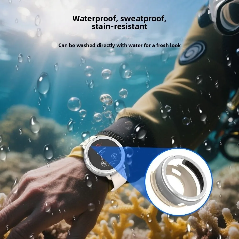 

Replacement Metal Watch Bezel Anti-Scratch Protective Watch Case Shell Shockproof Screen Protector for Garmin Venu 3S 41MM