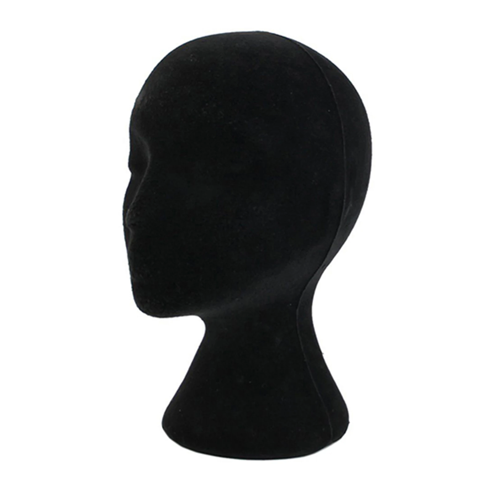 Head Model Lightweight Multi-function Foam Female Wigs Display Stand Polystyrene Styrofoam Headset Mannequin Black Stand Rack