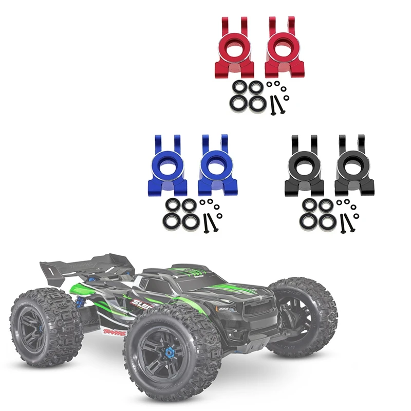 Aluminium Achter Stub As Dragers Met Lager 9552 Voor 1/8 Traxxas Sledge 95076-4 RC Auto Upgrades onderdelen