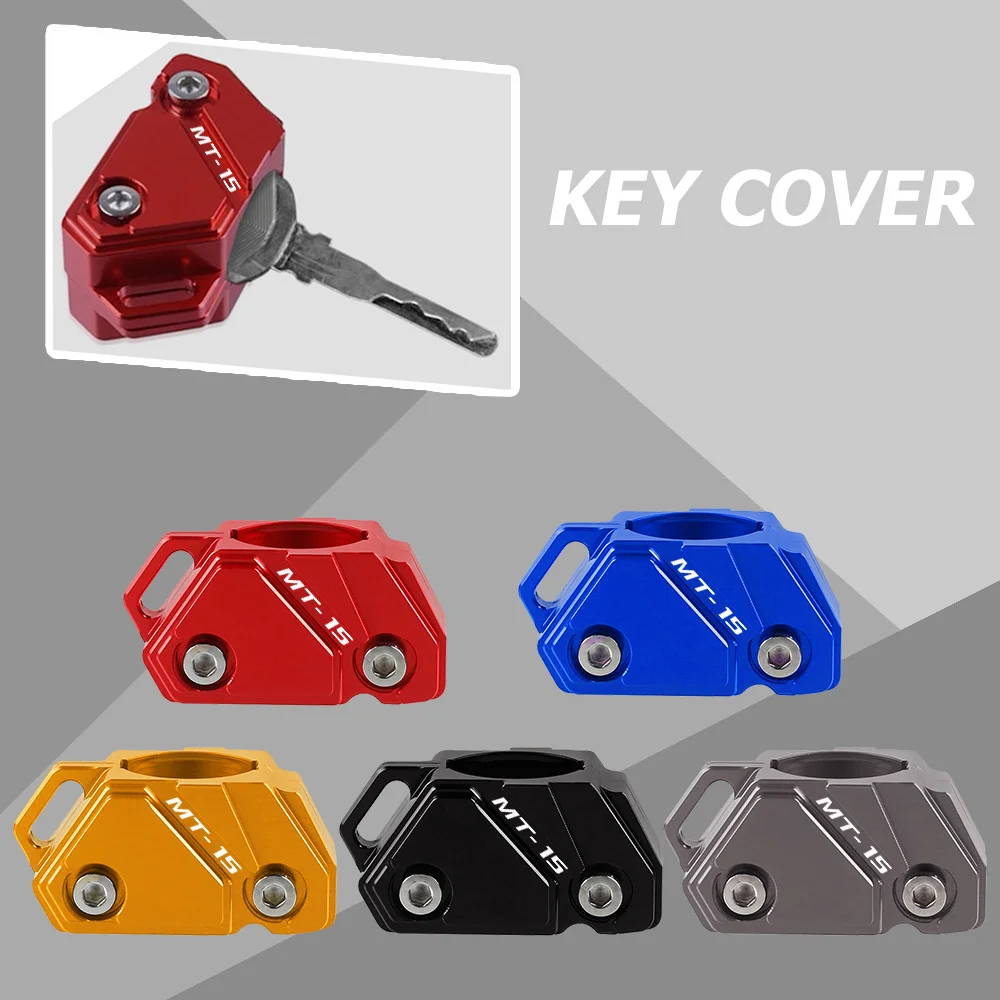 For YAMAHA MT-15 MT15 MT 15 Key Cover 2018 2019 2022 Motorcycle Accessories Aluminum Cap Keys Case Shell Cap Protector Parts