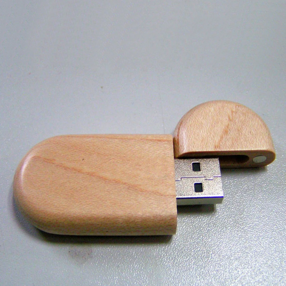 100 Pieces No logo New Wood USB Case Shell they suitable for general PCBA board Metal shell It is no memory chip