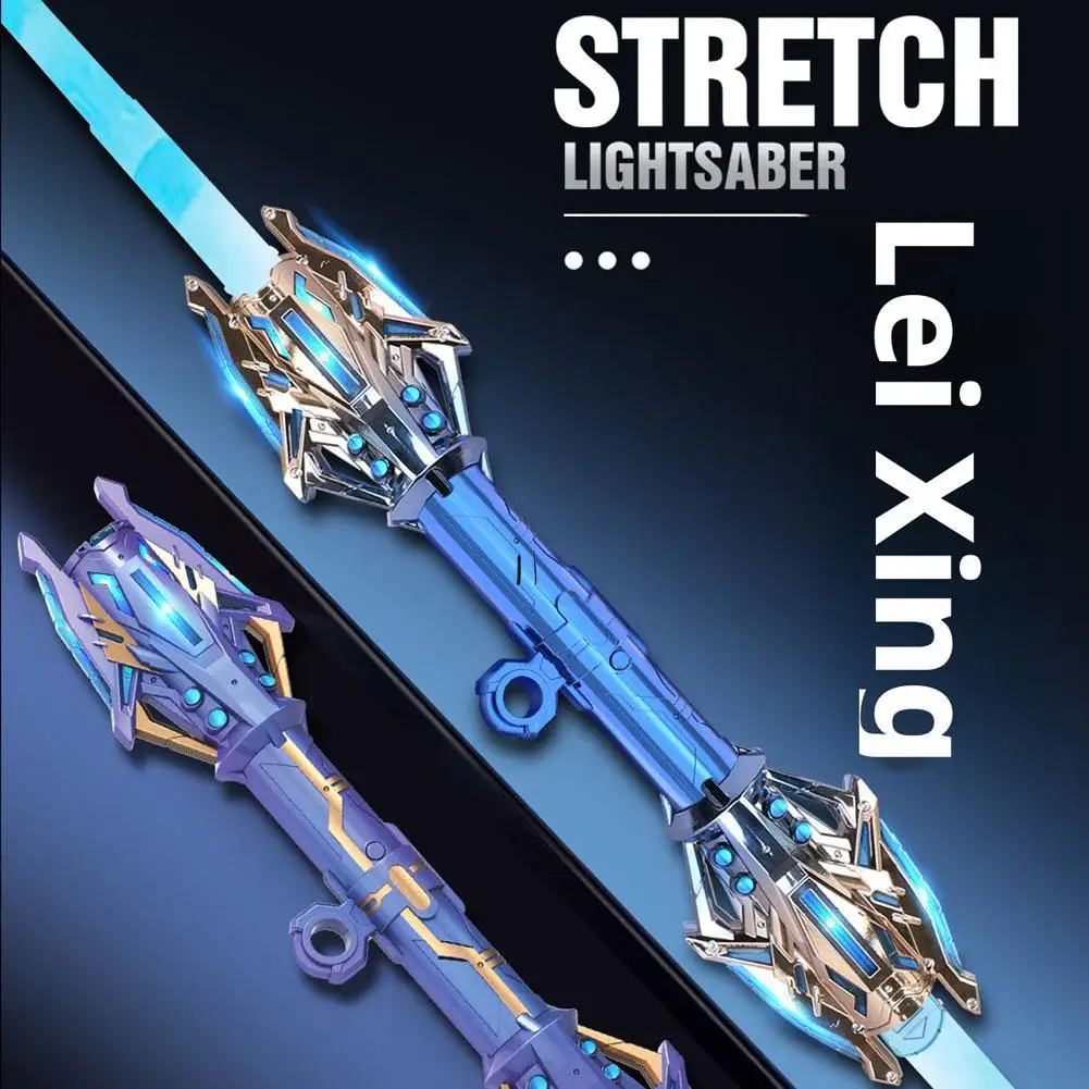 Telescopic Sword Gravity Sword Light Up Sword Kids Toy Knife 12Color Lightsaber Kids Laser Sword Toy Party Glow Swords Coser Toy