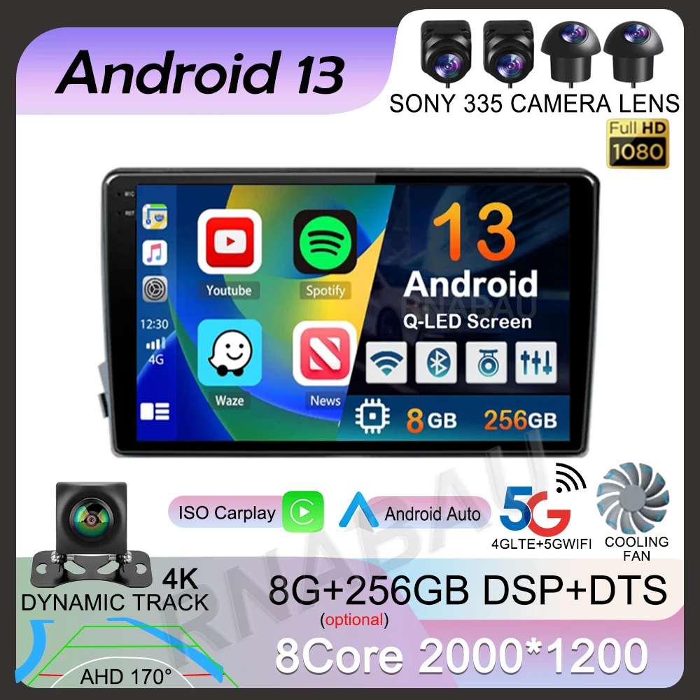 

Автомагнитола Carplay для SSangyong Actyon Kyron 2005-2011, Android 13, 4G + Wi-Fi, мультимедийный видеоплеер, навигация, GPS, стерео, DSP