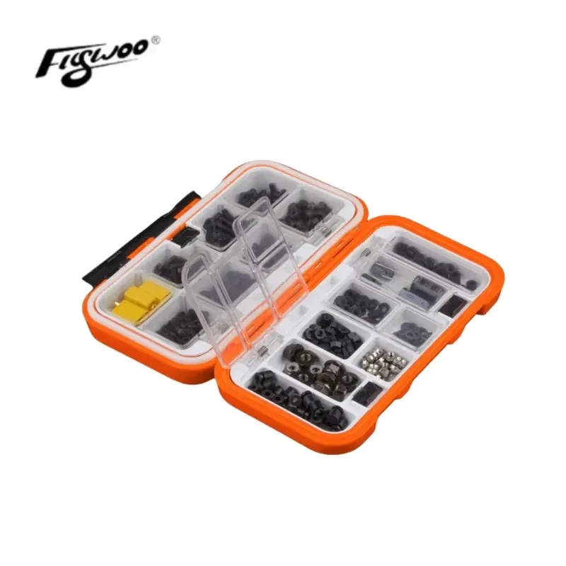 Pacote de hardware para drone Flywoo M3 M2 FPV - inclui parafusos de motor, porcas, juntas de nylon, anéis de amortecimento de borracha e capacitores fo