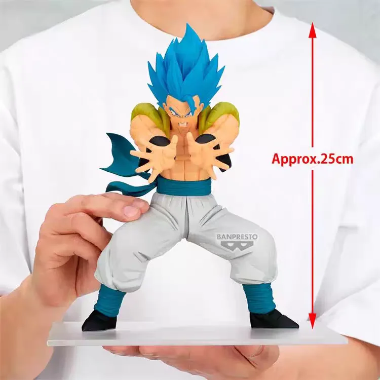 Bandai BANPRESTO Grandista Dragon Ball Super Saiyan Blue Gogeta Collectible Model Desktop Display Anime Figure Birthday Gift