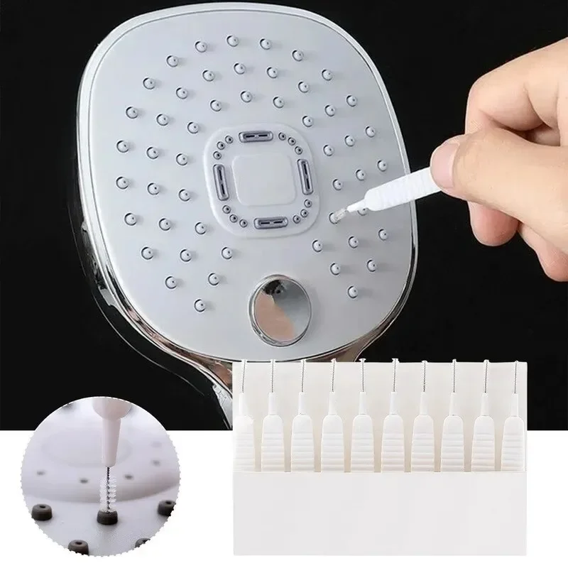 New 10 pcs/set shower head cleaning brush washing anti-clogging small brush pore gap cleaning brush for kitchen toilet phone hol