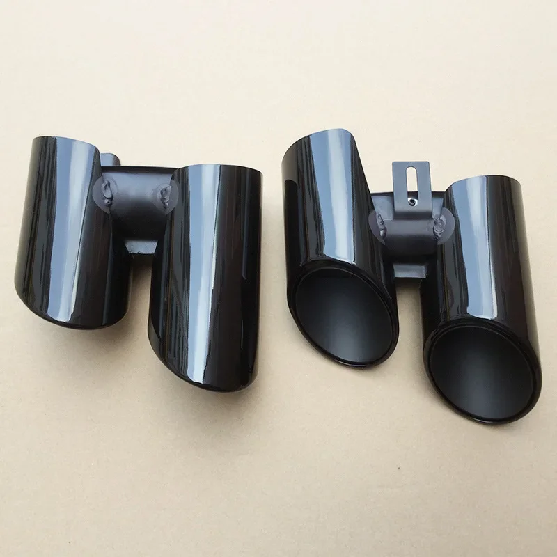 Suitable for Porsche new Panamera four-way tail throat  pipe New Paramela round nozzle   pipe modification