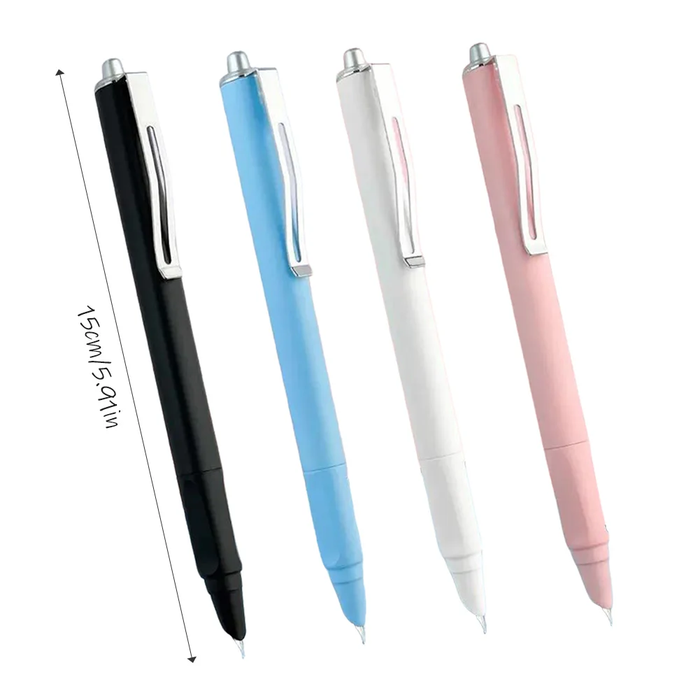 Adult Calligraphy Practice 0.5mm Fountain Pen Ergonomic Design Click-action Convenience, No Cap To Lose. Office Productivity