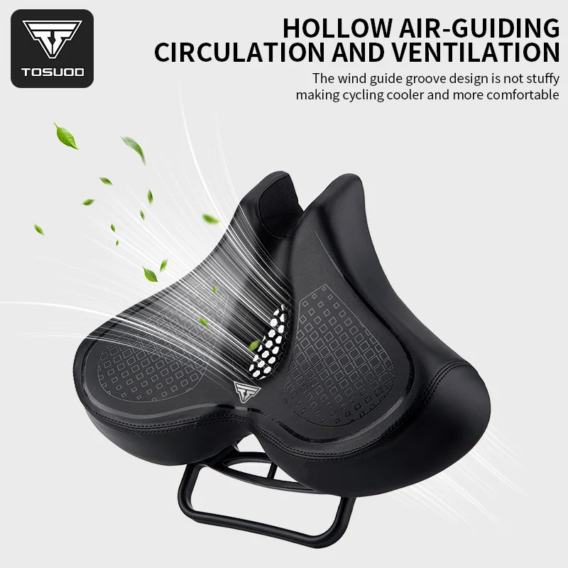

Bicycle Seats for Comfort Men Women Oversized & Extra Soft Padded Bike Seat Cushion Comfortable Large Bike Saddle Mountain