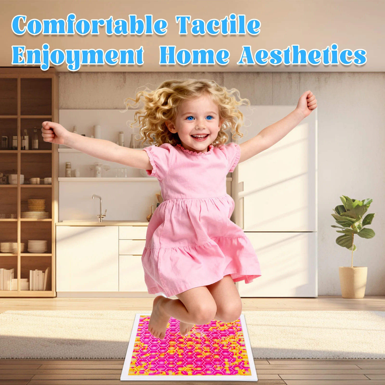 감각 놀이 매트 - 발 타일과 호환 가능 - 감각 놀이 경험을 위한 이상적인 조합