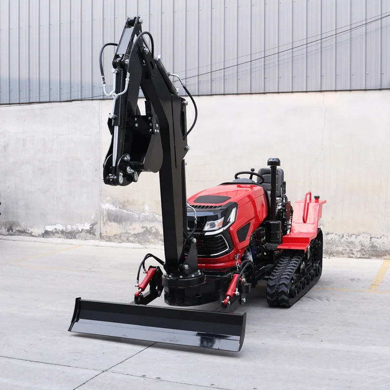 

Customized New micro tiller specially designed for orchards, 60 HP crawler tractor, crawler rotary tiller